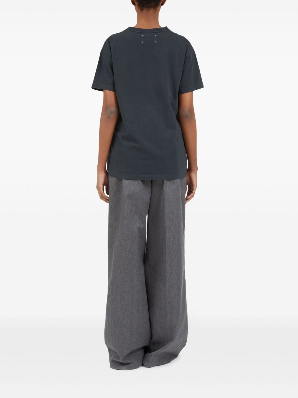 Maison Margiela Women's Logo-Embroidered Cotton T-Shirt