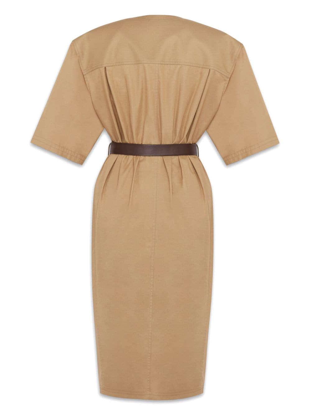 Saint Laurent Women's Cotton Twill Midi Dress