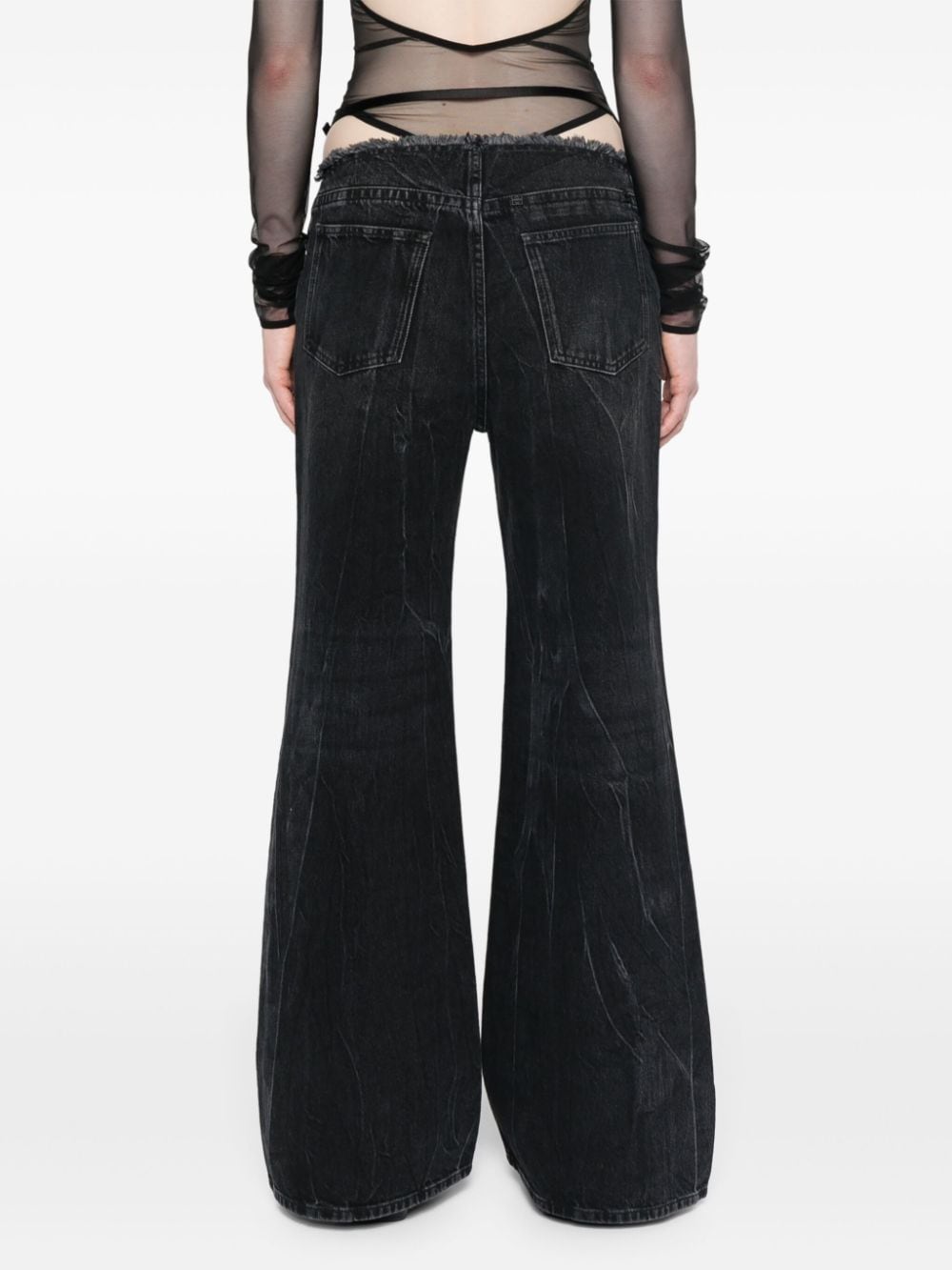 Givenchy Women's Wide-Leg Denim Cotton Jeans