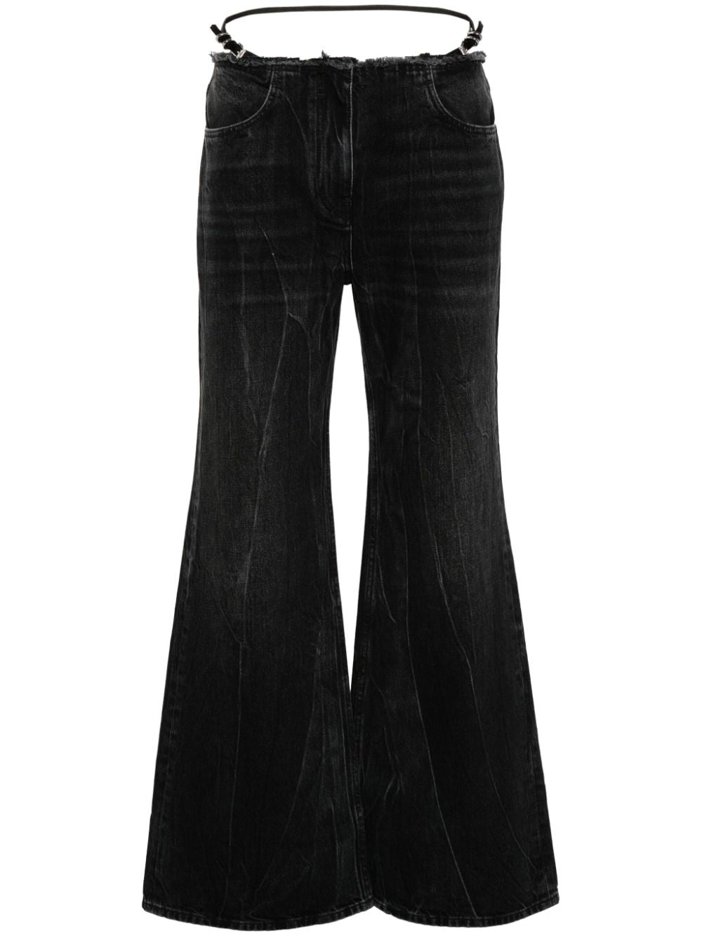 Givenchy Women's Wide-Leg Denim Cotton Jeans