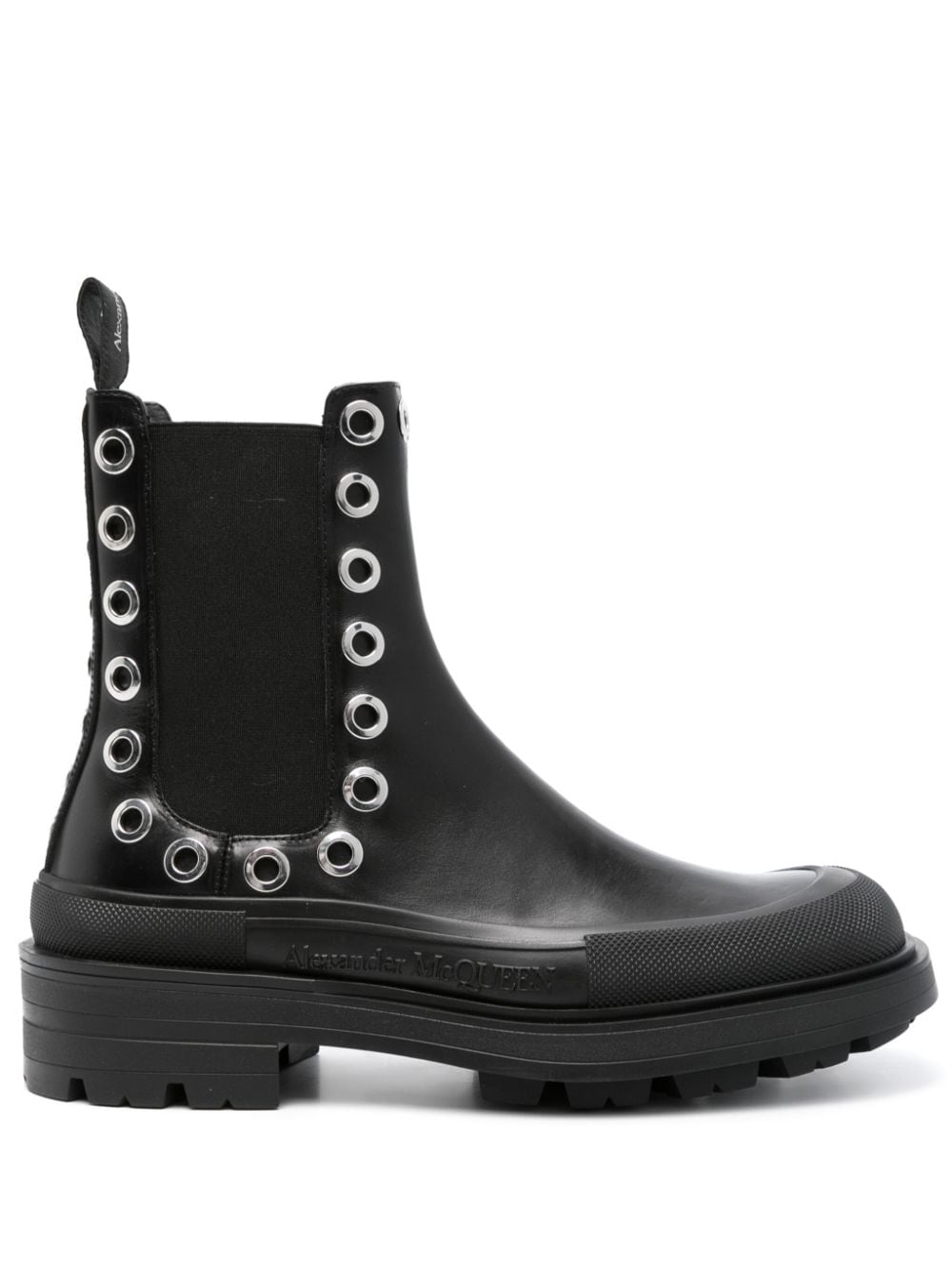 Alexander Mcqueen Men's Chelsea Boots With Eyelets