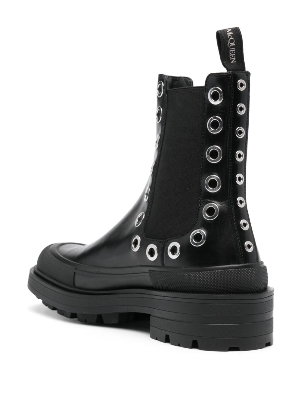 Alexander Mcqueen Men's Chelsea Boots With Eyelets