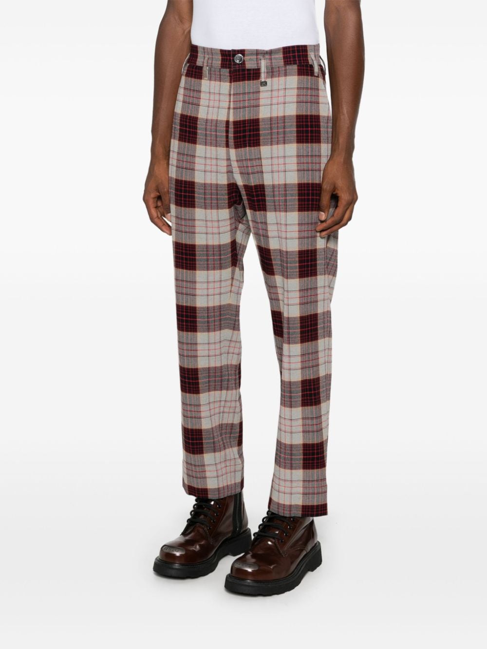 Vivienne Westwood Men's Conscious On Our Conscious Criteria Page Check Trousers