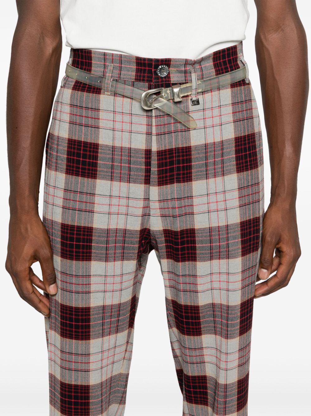 Vivienne Westwood Men's Conscious On Our Conscious Criteria Page Check Trousers