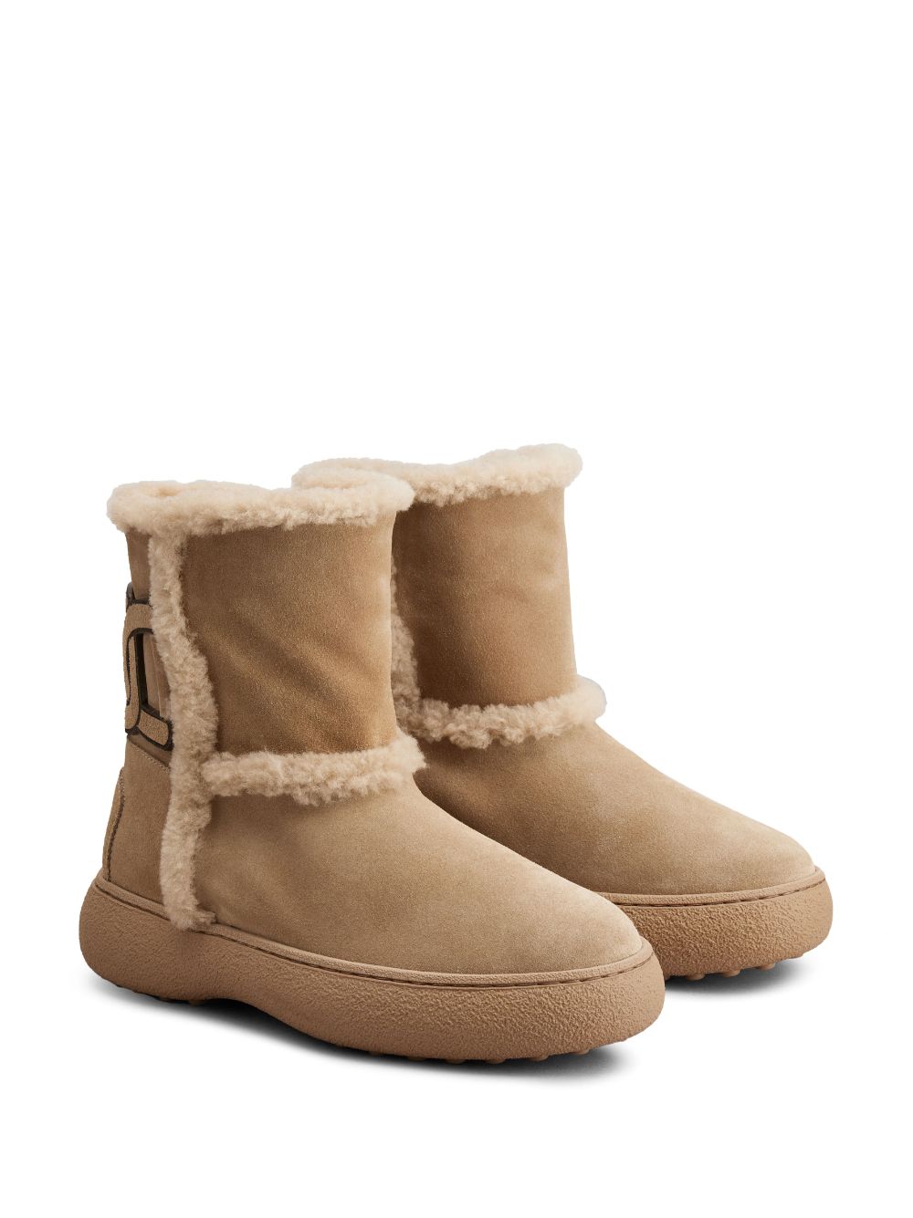 Tod's Women's Kate Suede And Shearling Ankle Boots