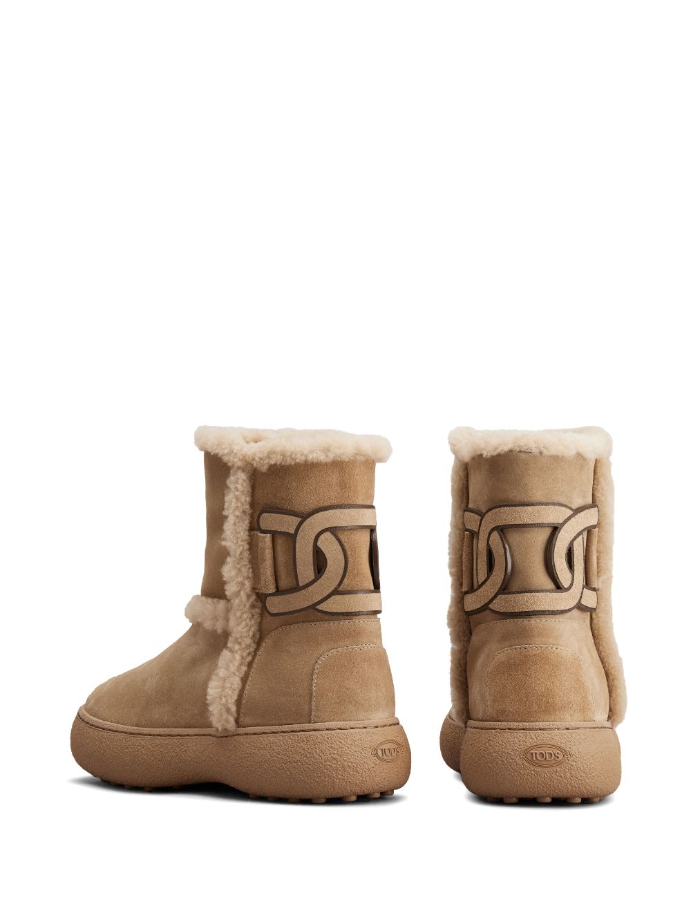 Tod's Women's Kate Suede And Shearling Ankle Boots