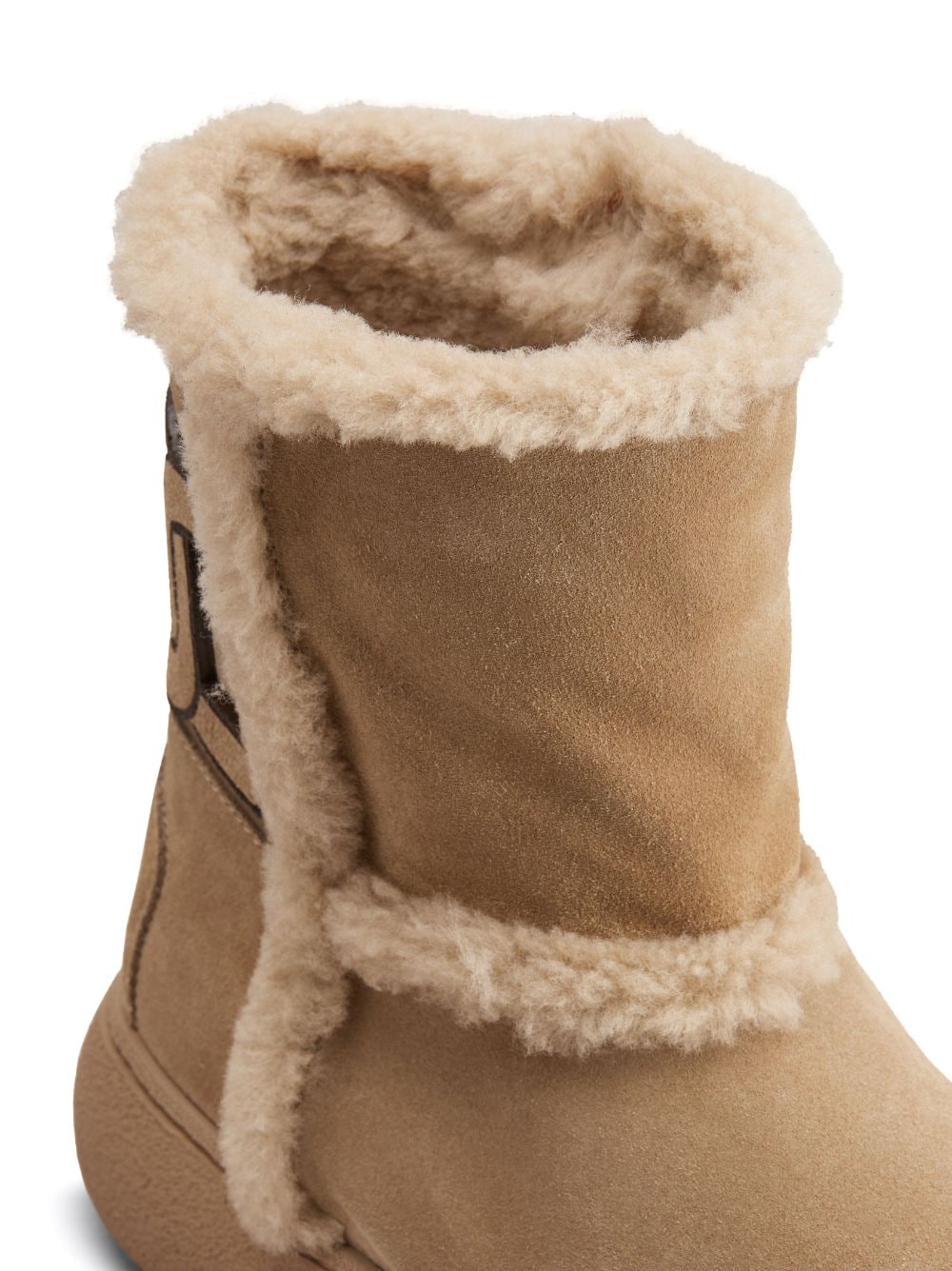 Tod's Women's Kate Suede And Shearling Ankle Boots