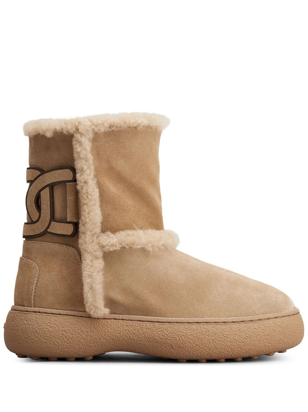 Tod's Women's Kate Suede And Shearling Ankle Boots
