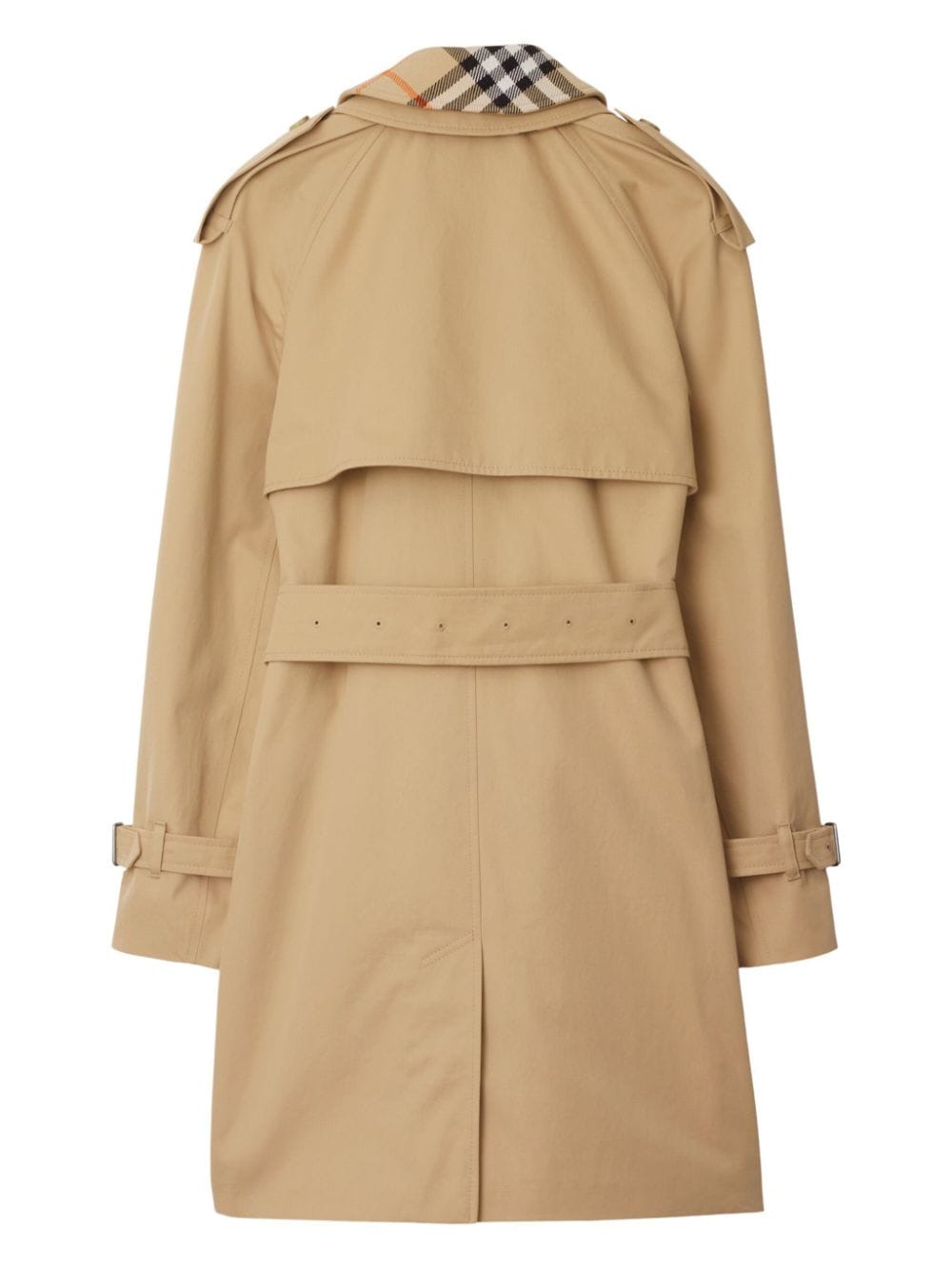 Burberry Women's Trench Coat With Vintage Check Motif