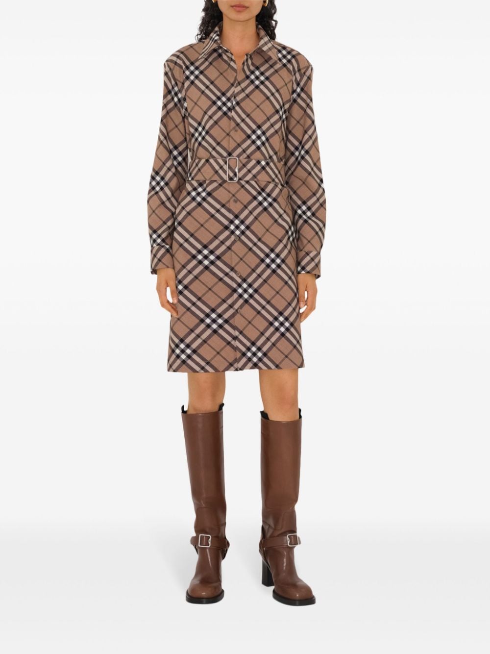 Burberry Women's Checked Shirt Dress