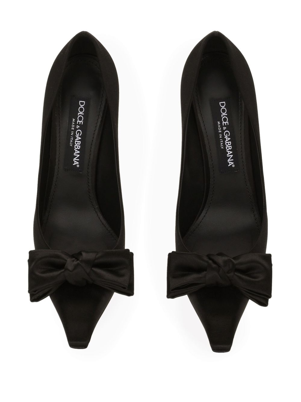 Dolce & Gabbana Women's Satin Pumps With Bow Detail