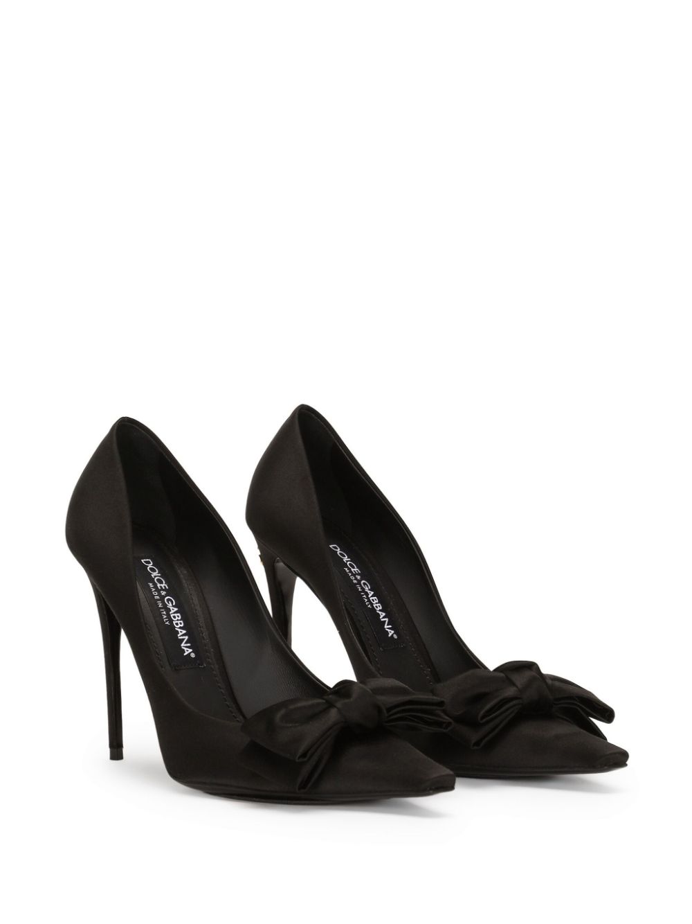 Dolce & Gabbana Women's Satin Pumps With Bow Detail