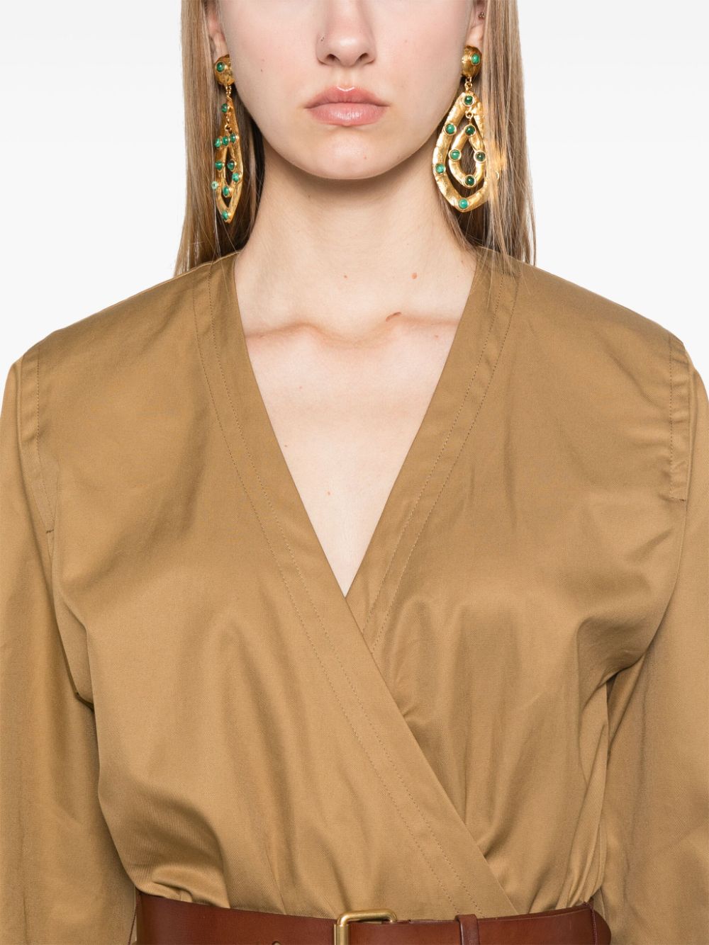 Saint Laurent Women's Belted Dress