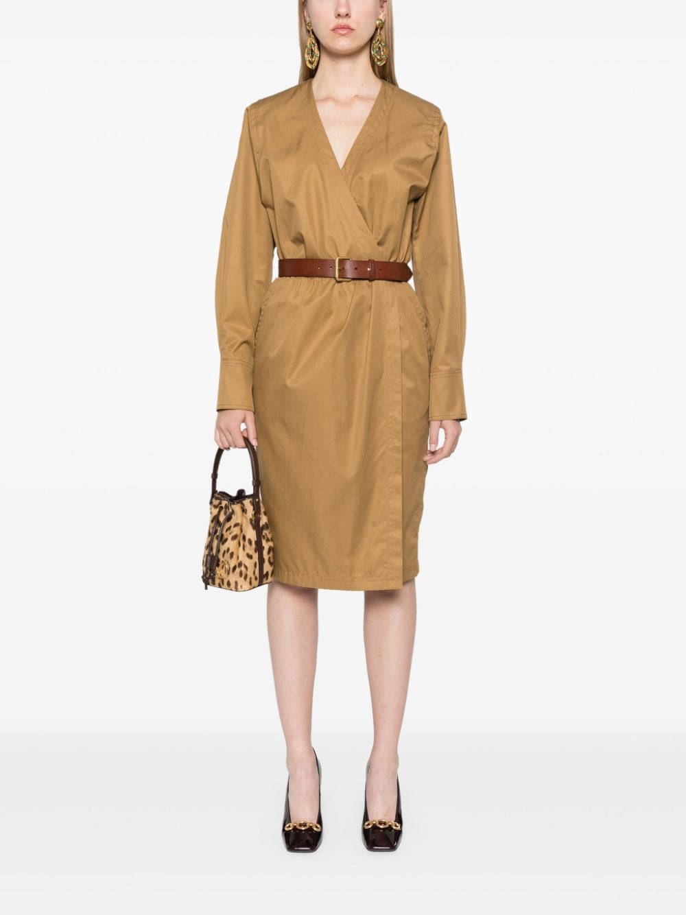 Saint Laurent Women's Belted Dress