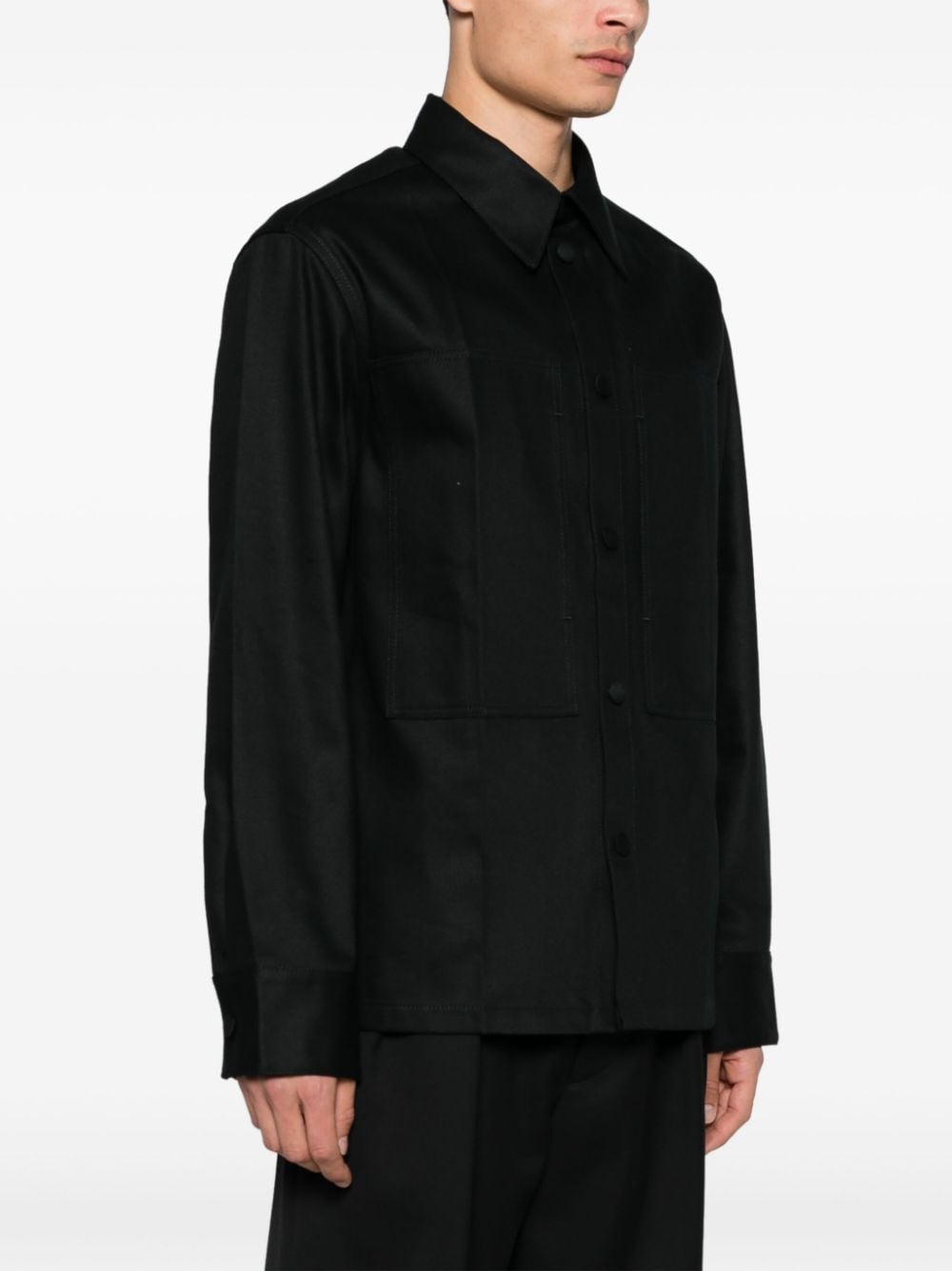 Jil Sander Men's Denim Cotton Shirt