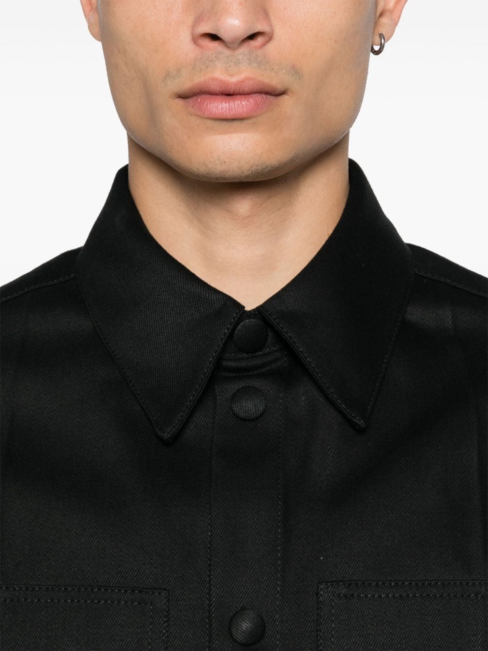 Jil Sander Men's Denim Cotton Shirt