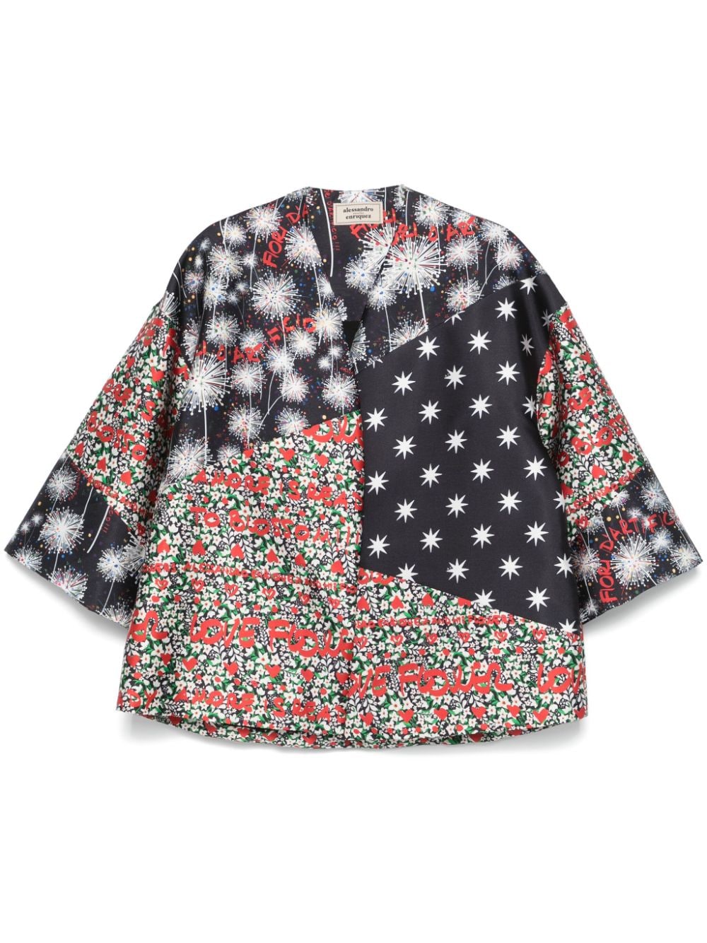 Alessandro Enriquez Women's Printed Kimono