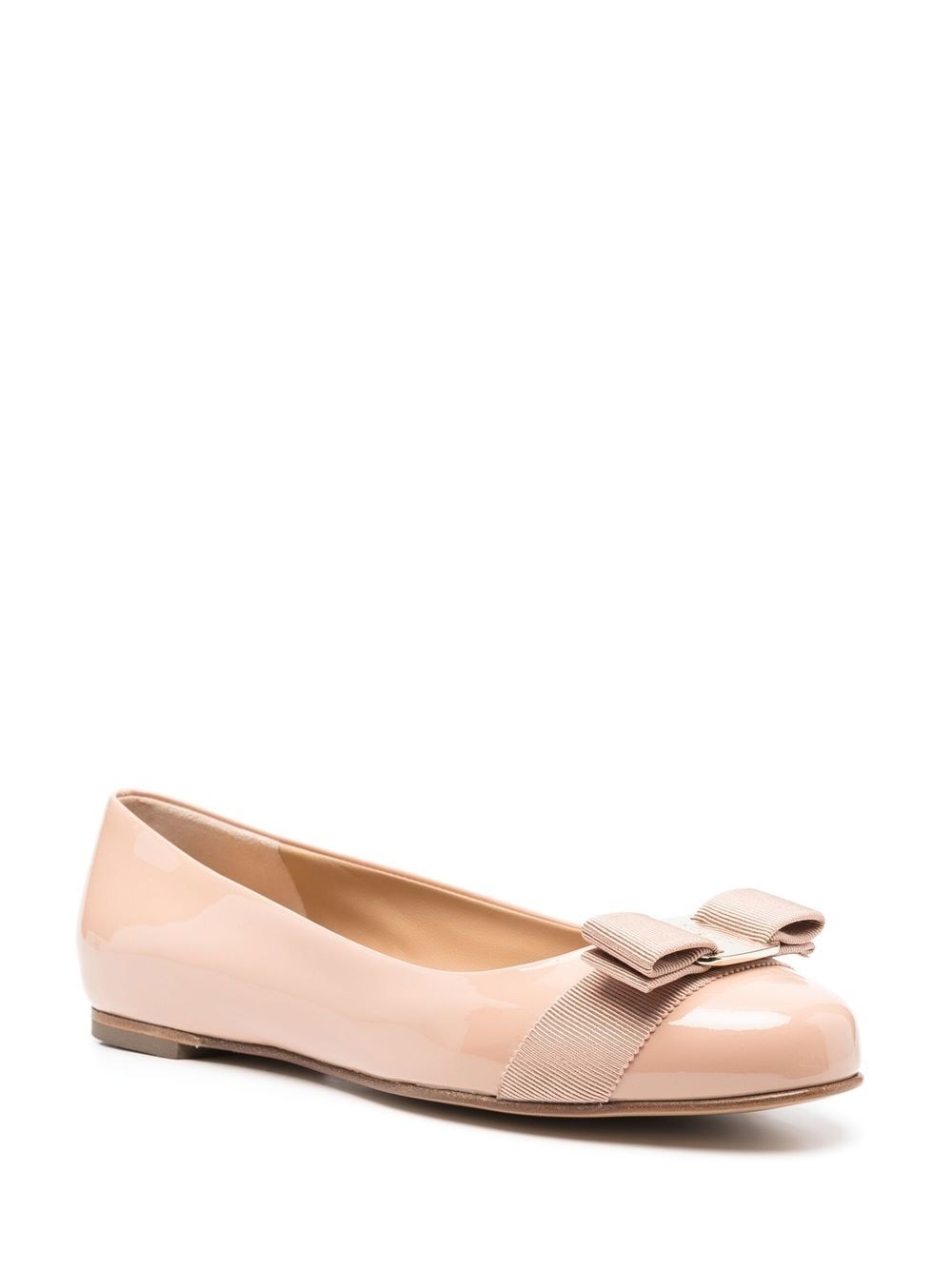 Ferragamo Women's Varina Leather Ballerinas