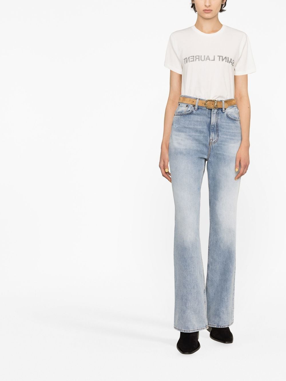 Saint Laurent Women's T-Shirts And Polos White