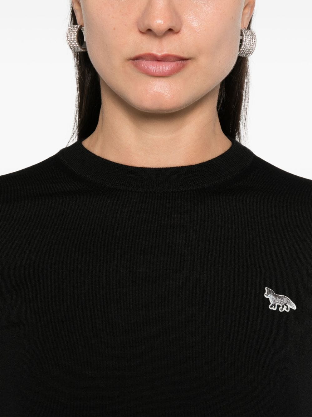 Maison Kitsune Baby Fox-Patch Sweater