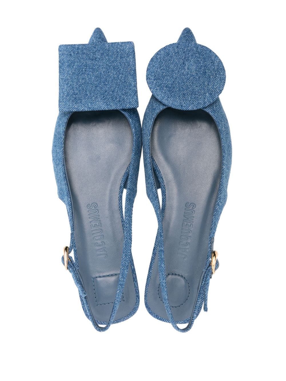 Jacquemus Women's The Slingback Duelo Plates Ballet Flats