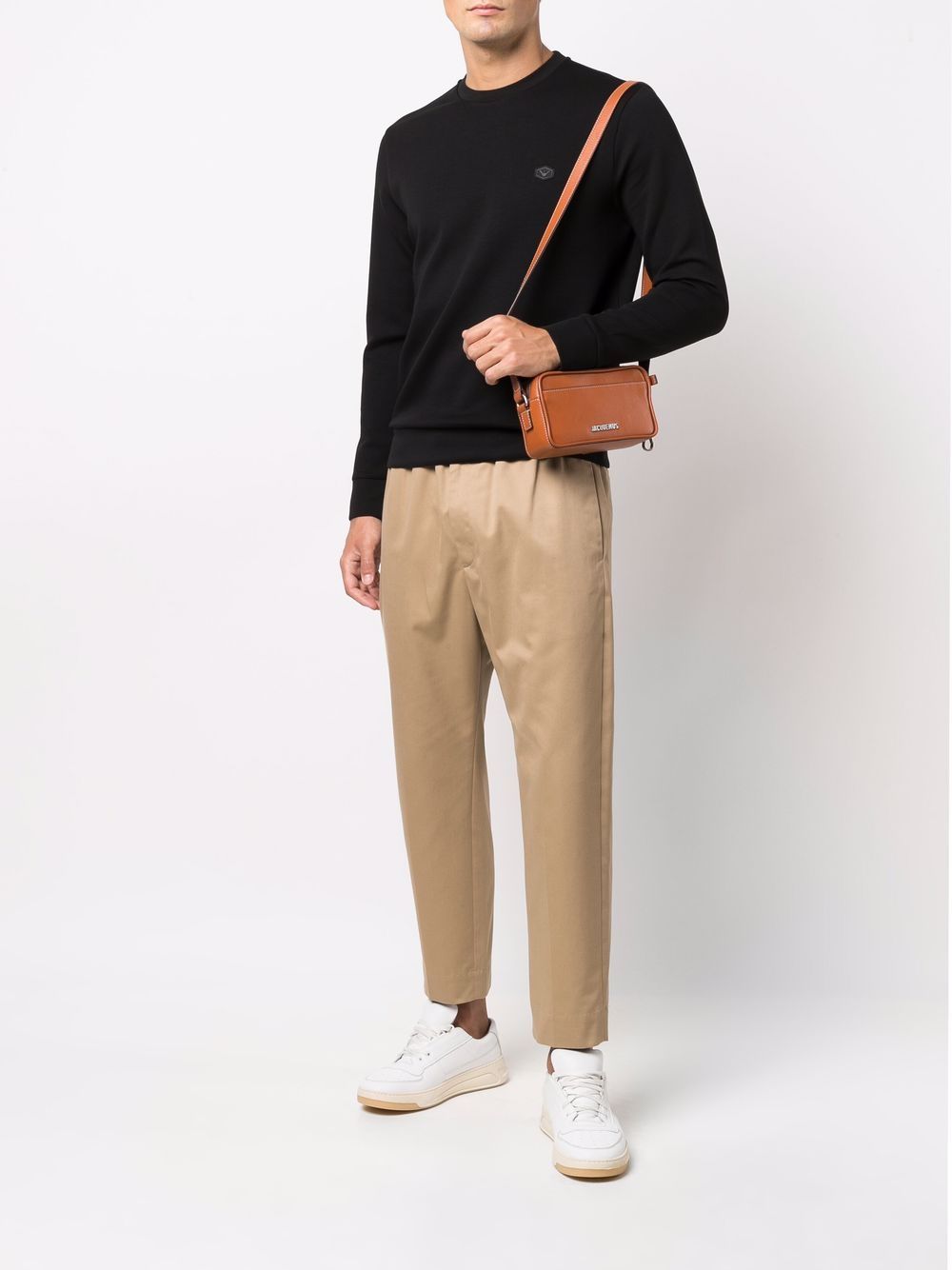 Emporio Armani Men's Logo-Patch Crew-Neck Sweatshirt