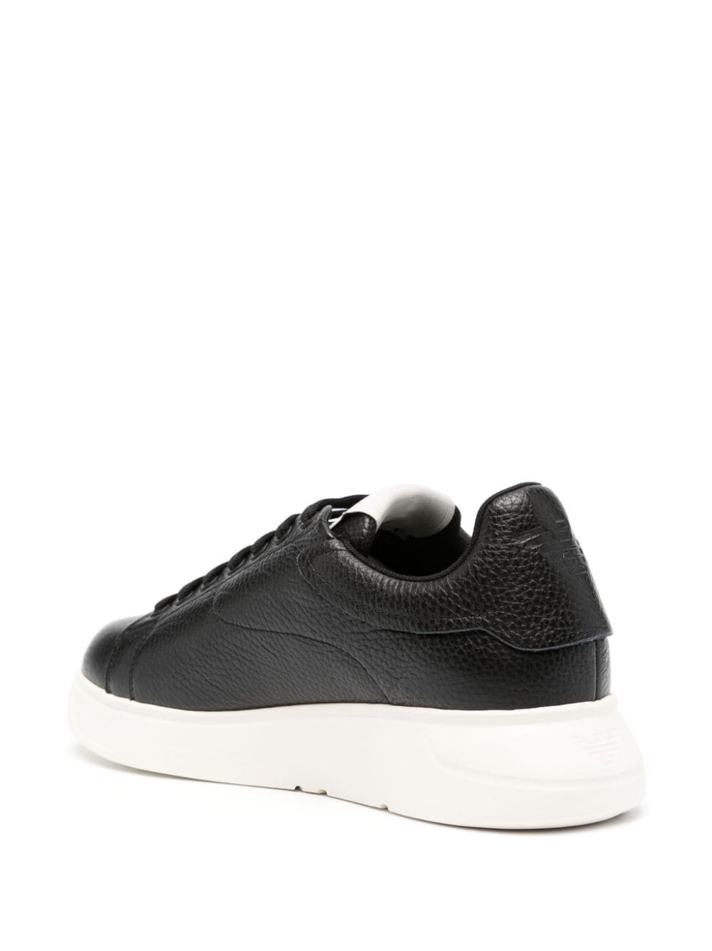 Emporio Armani Men's Tumbled Leather Sneakers