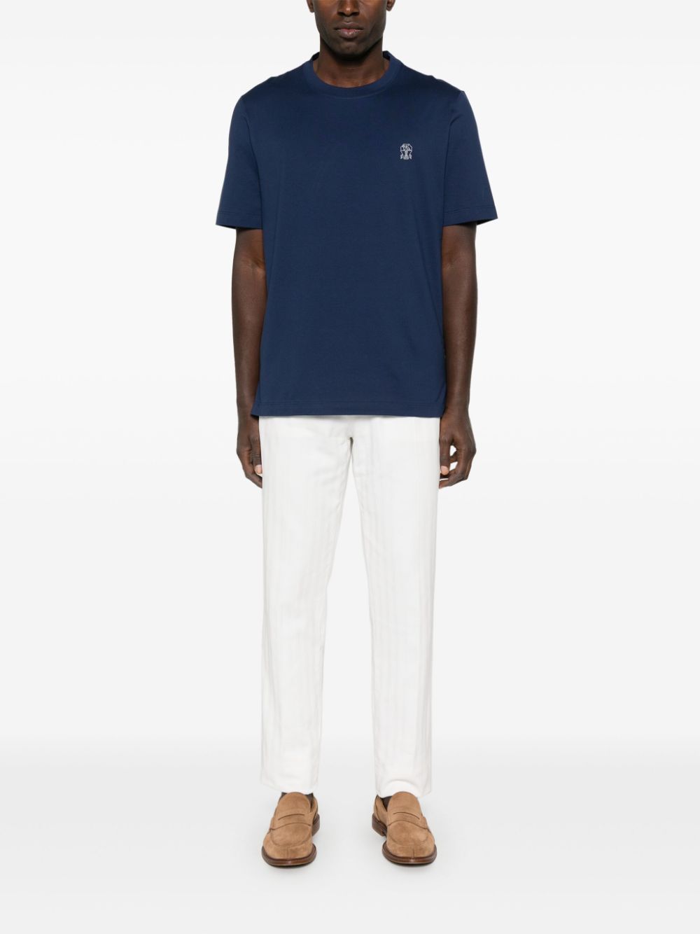 Brunello Cucinelli Men's T-Shirts And Polos Blue