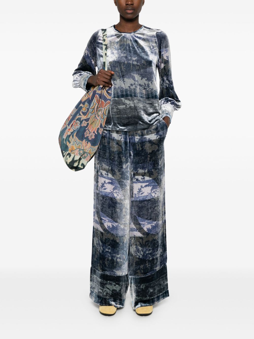 Pierre Louis Mascia Women's Silk Printed Blouse