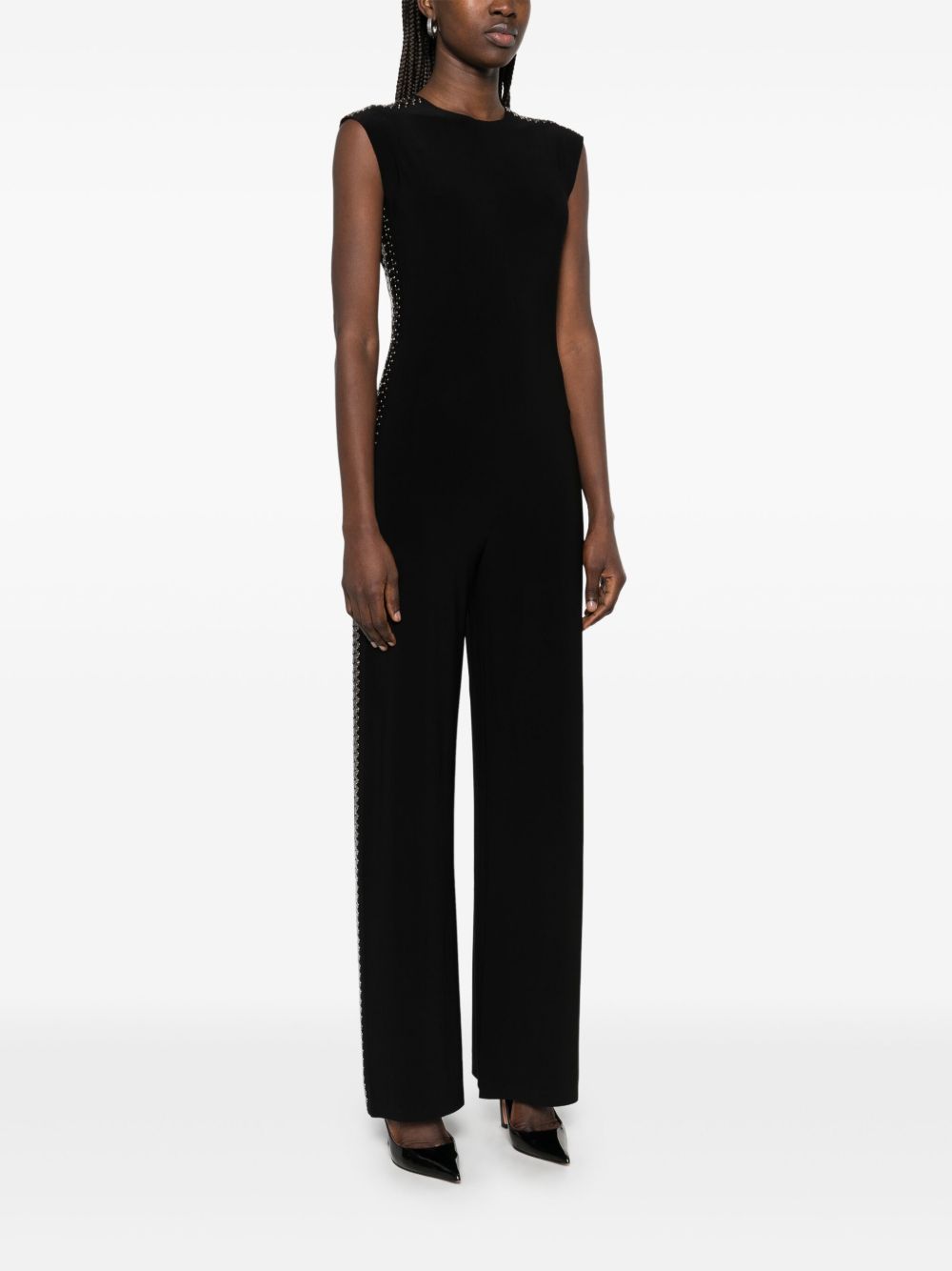 Norma Kamali Women's Studded Long Jumpsuit