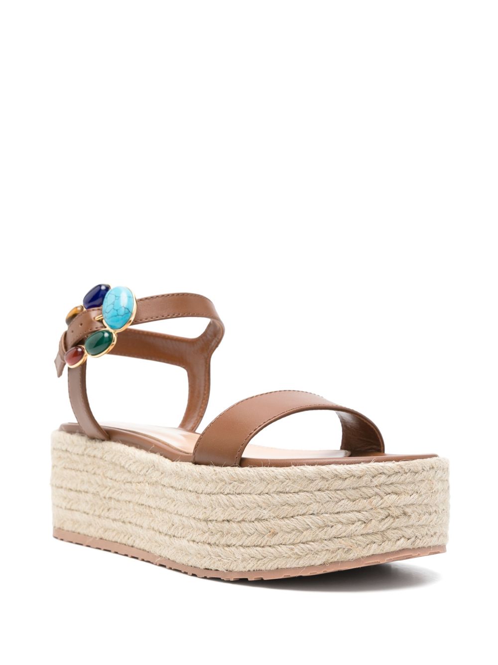 Gianvitp Rossi Stone-Embellished Espadrilles