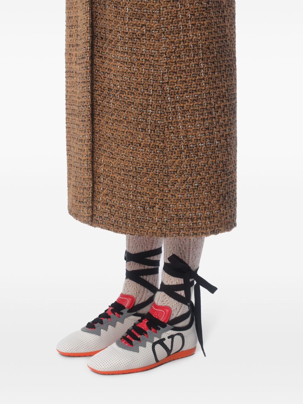 Valentino Garavani Women's Chromathon Sneaker In Perforated Nappa Leather