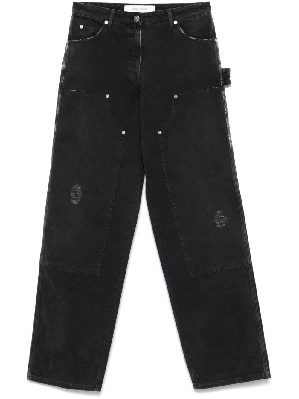 Golden Goose Women's Jeans With Distressed Effect And Front Patches