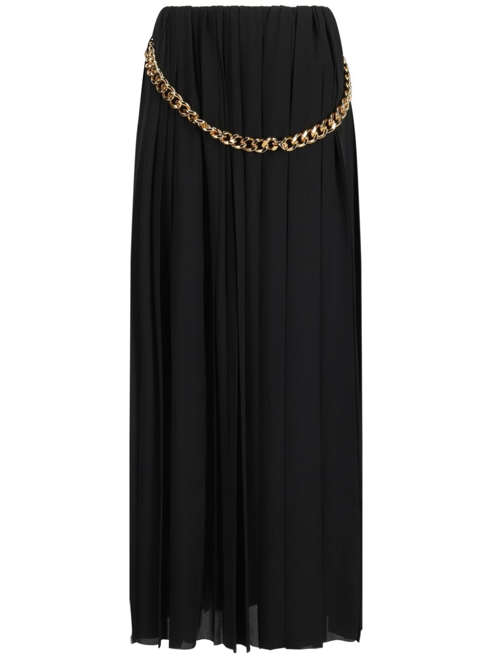 Balenciaga Women's Chain-Detail Pleated Skirt