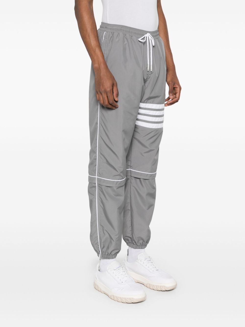 Thom Browne Men's Mid-Rise Ripstop Track Trousers