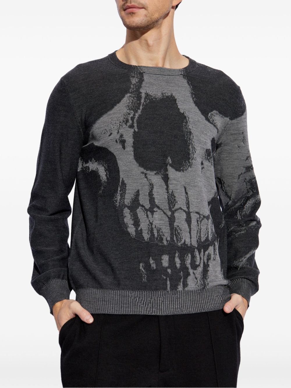 Alexander Mcqueen Men's Skull Sweater