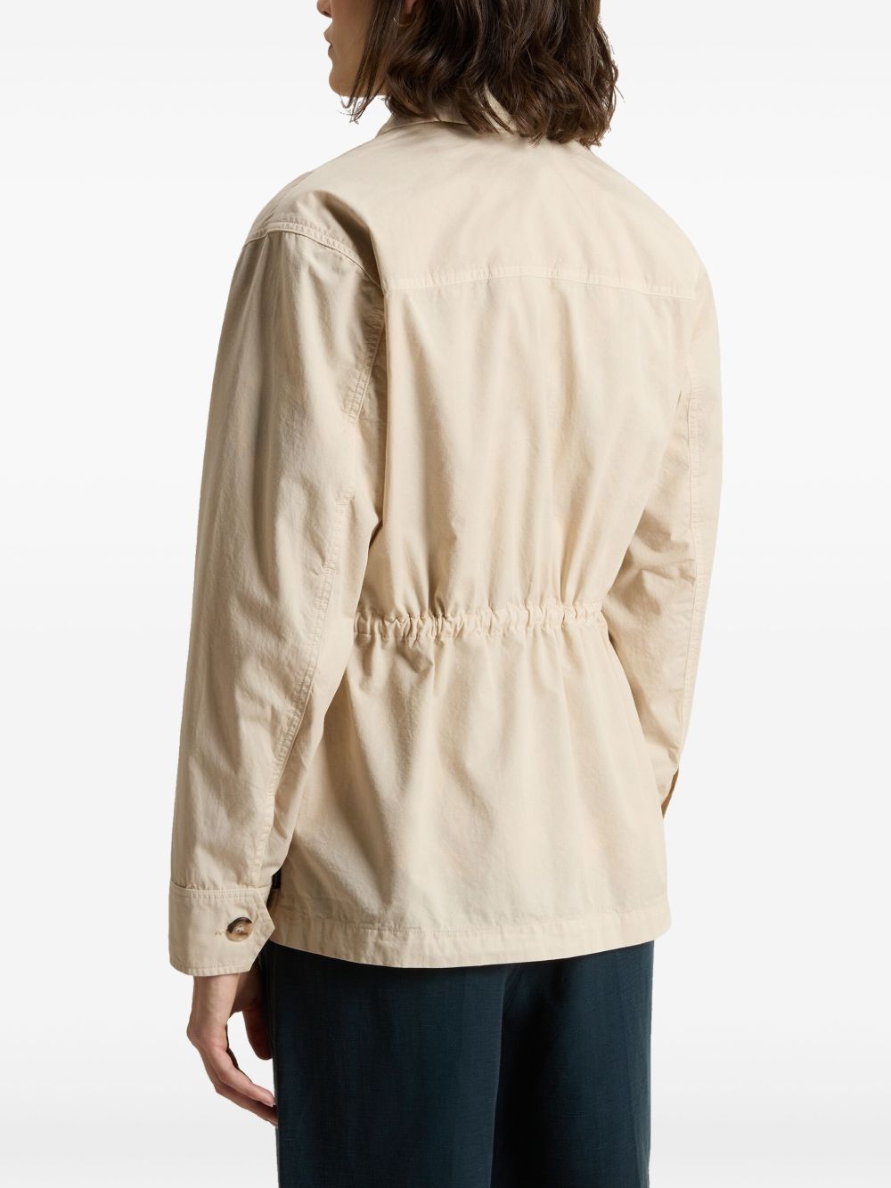 Woolrich Women's Garment-Dyed Pure Cotton Overshirt Beige