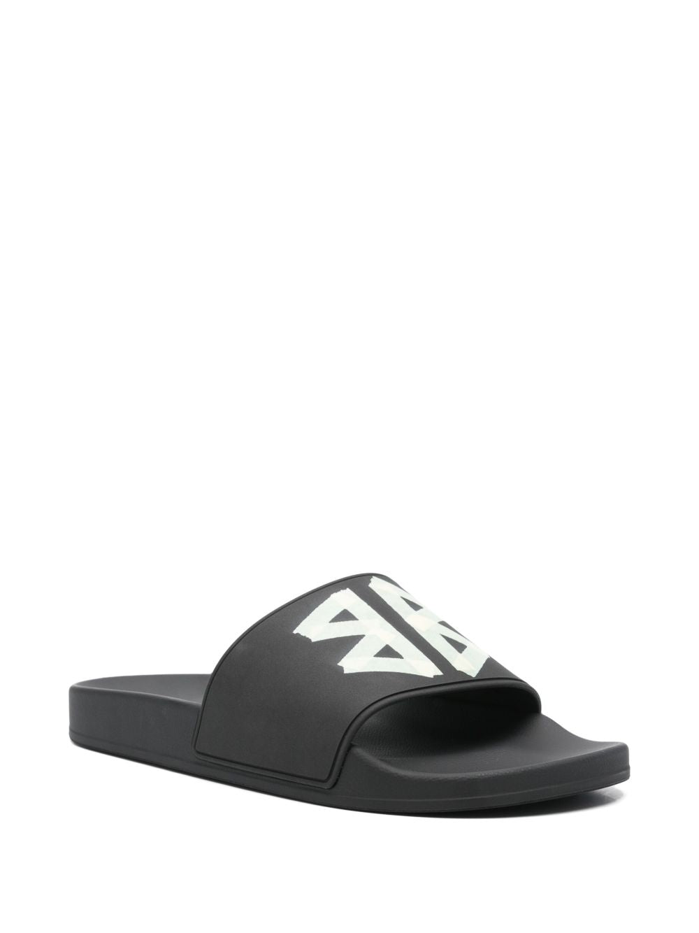 Balenciaga Men's Bb Logo-Prin Slides