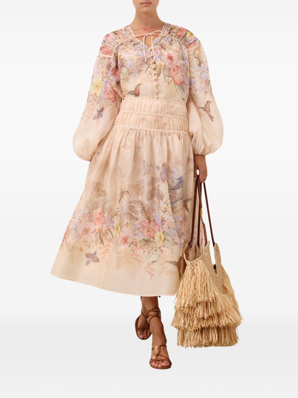 Zimmermann Women's Skirts Ivory