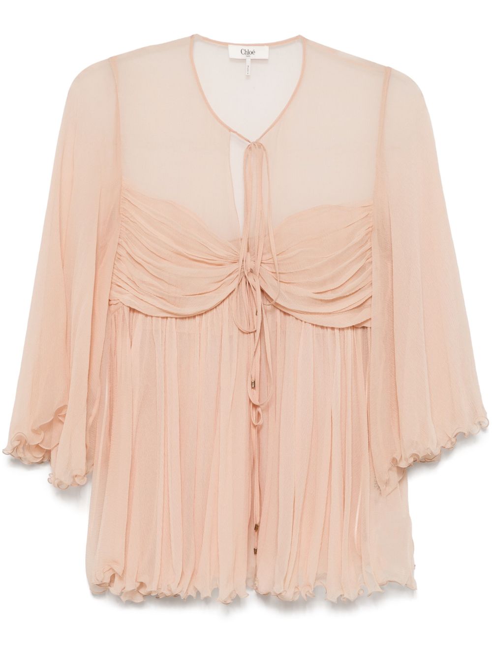 Chloè Women's Silk Pleated Tank Top