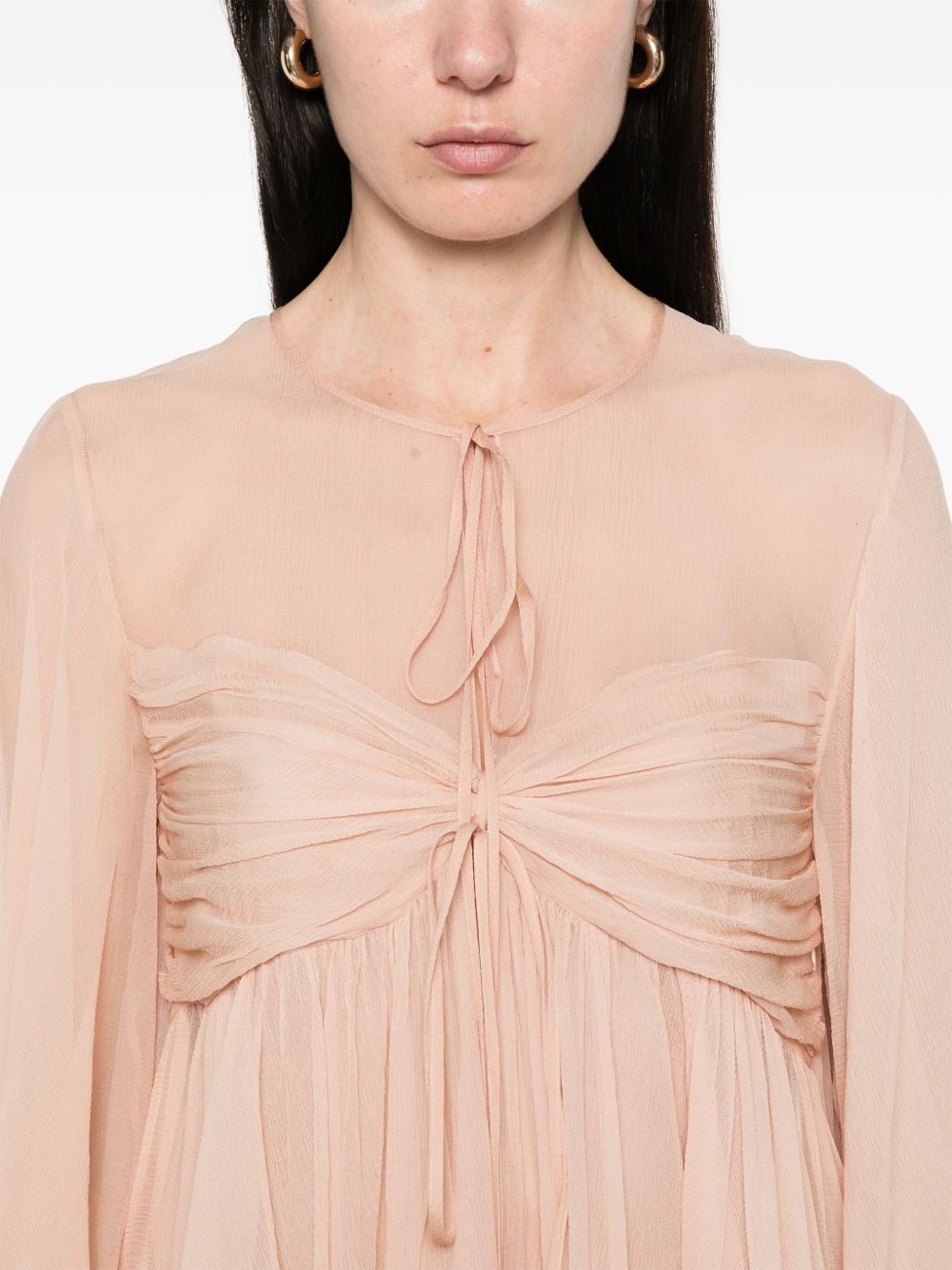 Chloè Women's Silk Pleated Tank Top