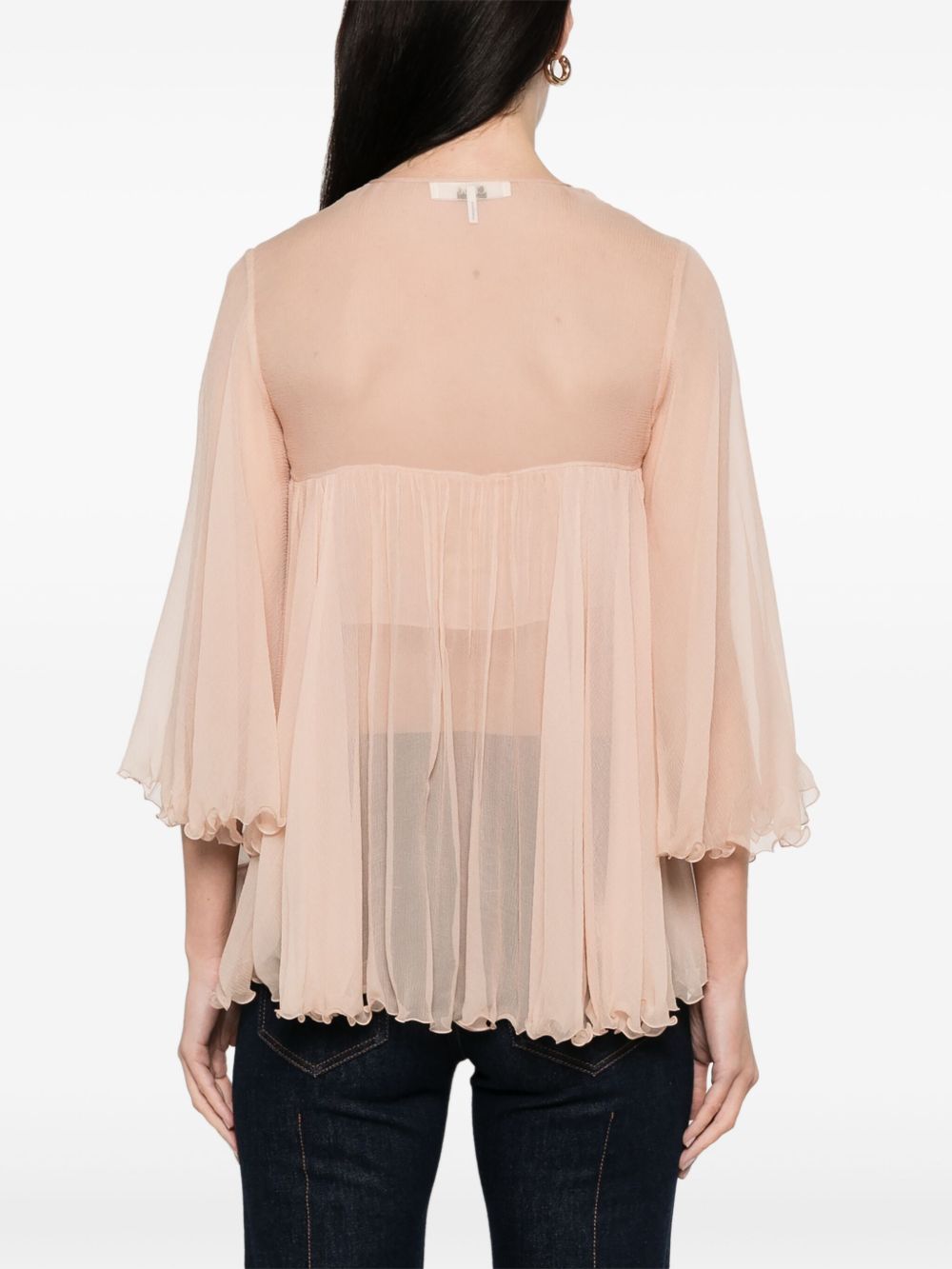 Chloè Women's Silk Pleated Tank Top