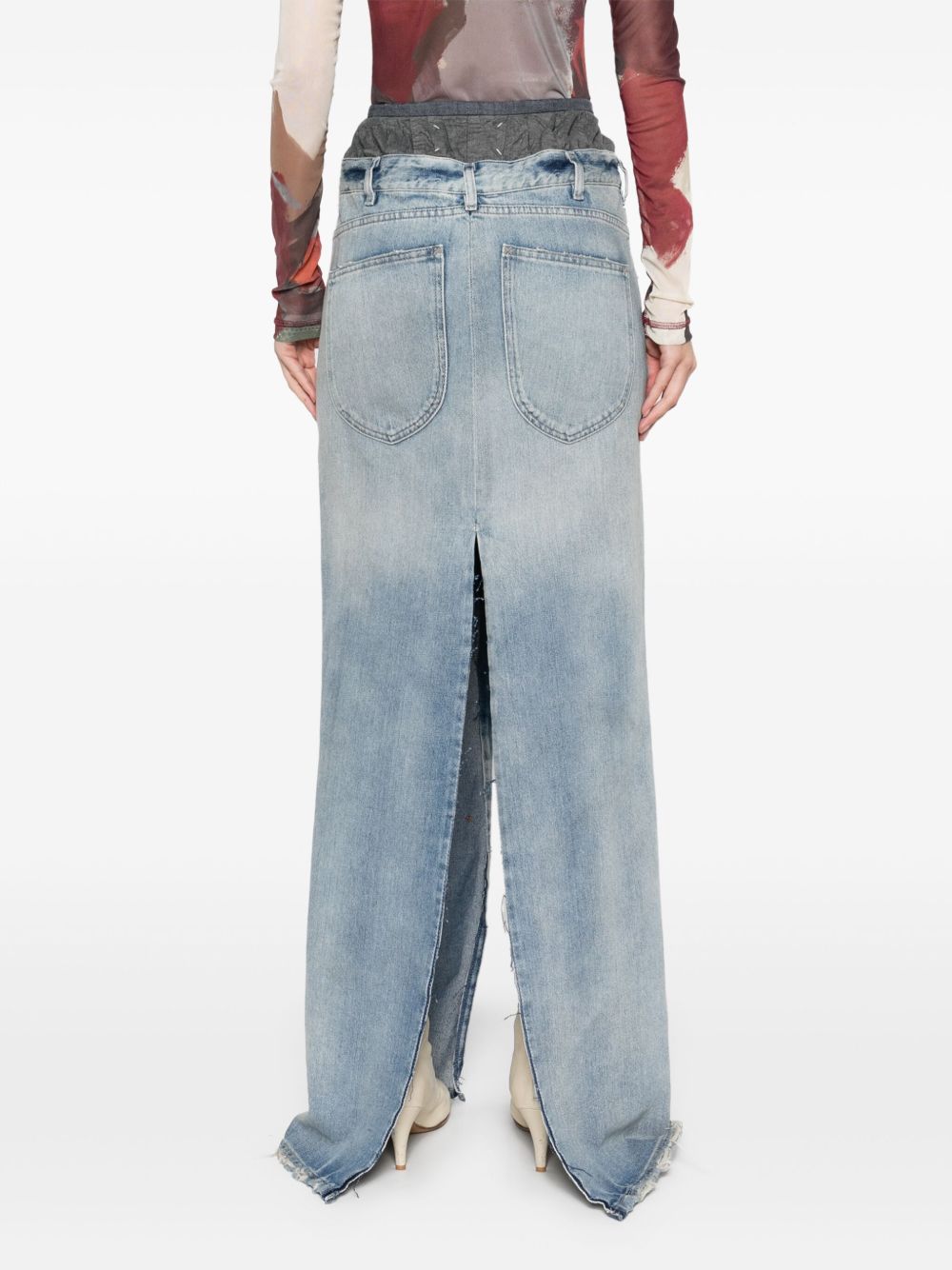 Maison Margiela Women's Maxi Denim Cotton Skirt