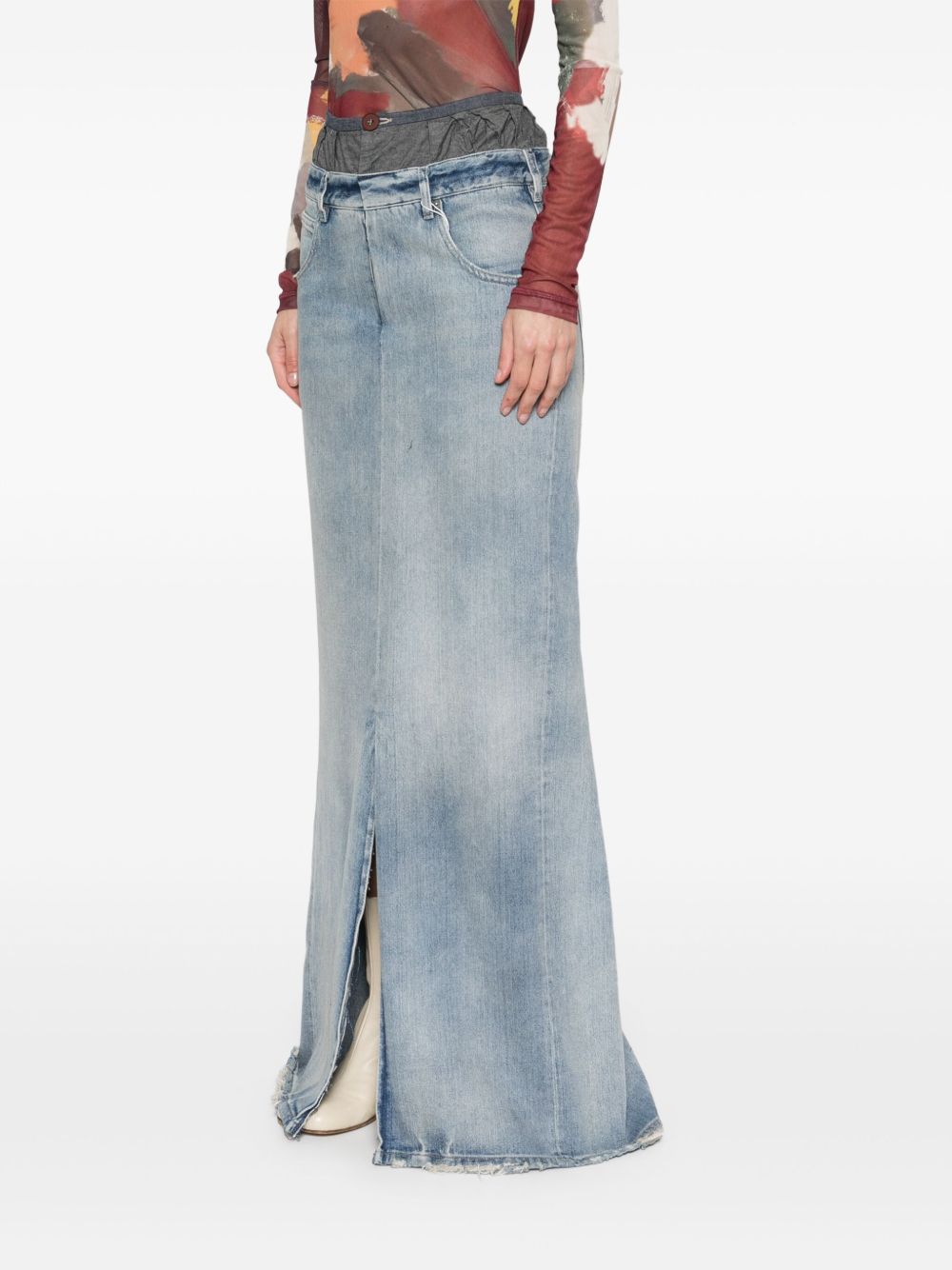 Maison Margiela Women's Maxi Denim Cotton Skirt