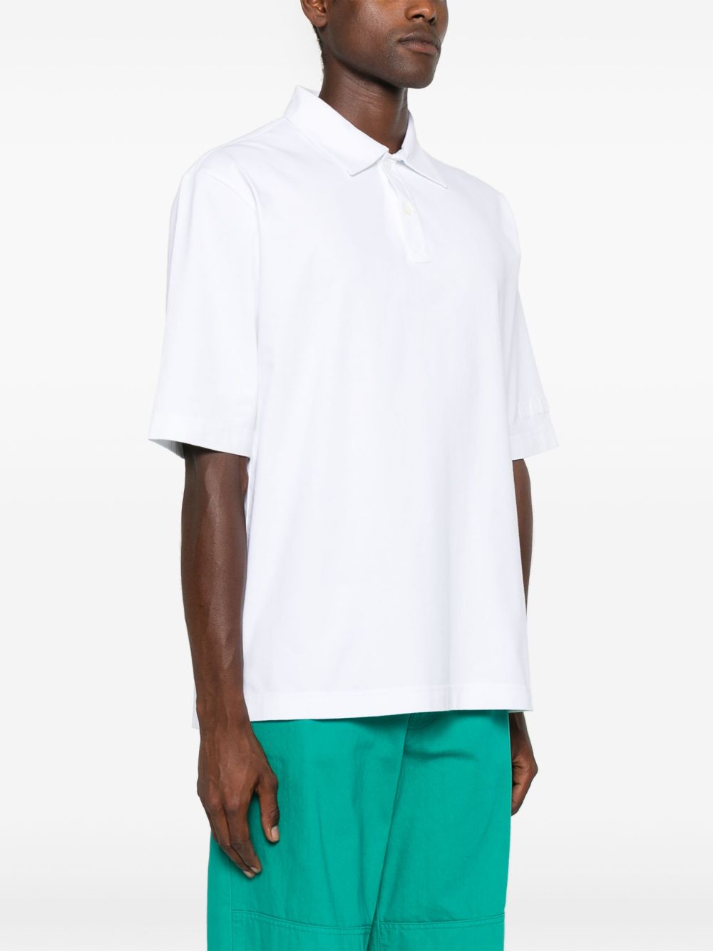 Marni Men's Logo-Patch Polo Shirt