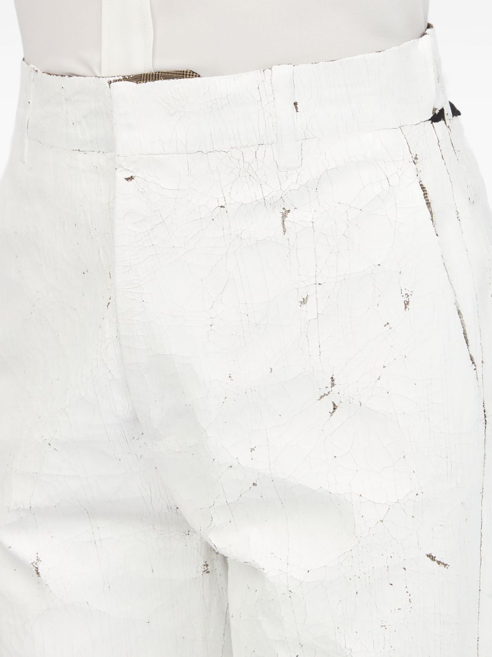Mm6 Maison Margiela Women's Wax Trousers