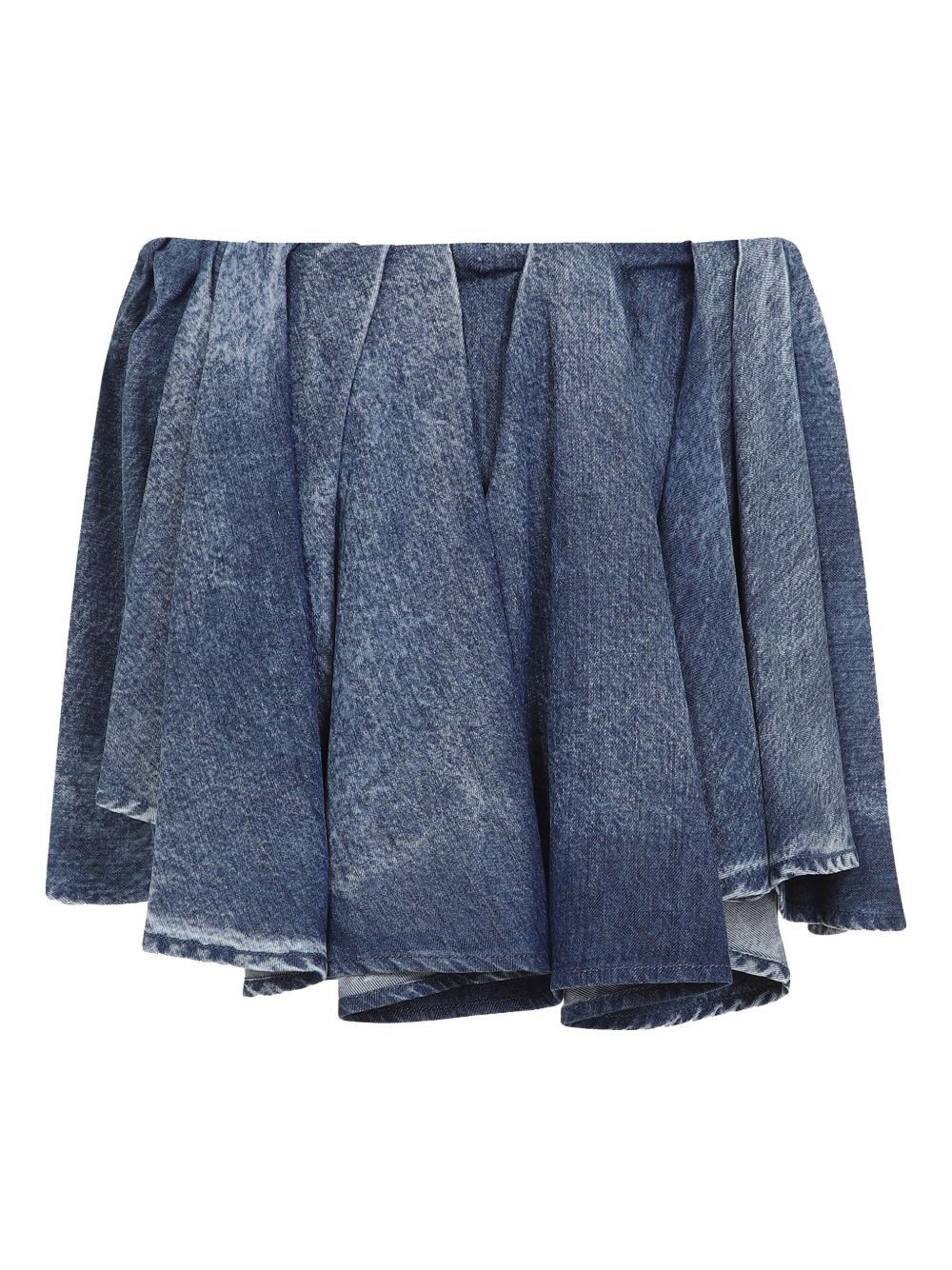 Diesel Women's Asymmetric Mini Skirt In Blue