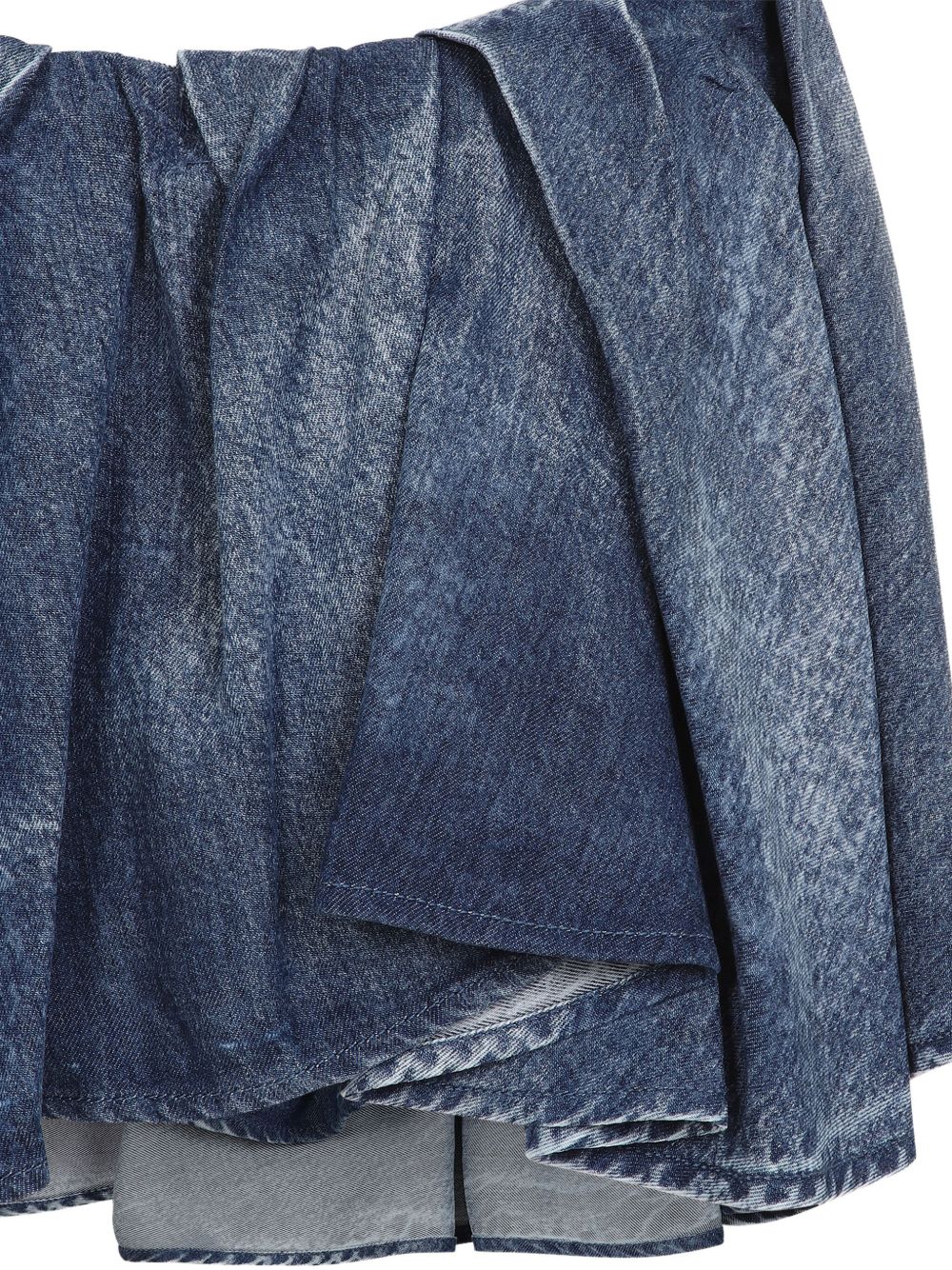 Diesel Women's Asymmetric Mini Skirt In Blue
