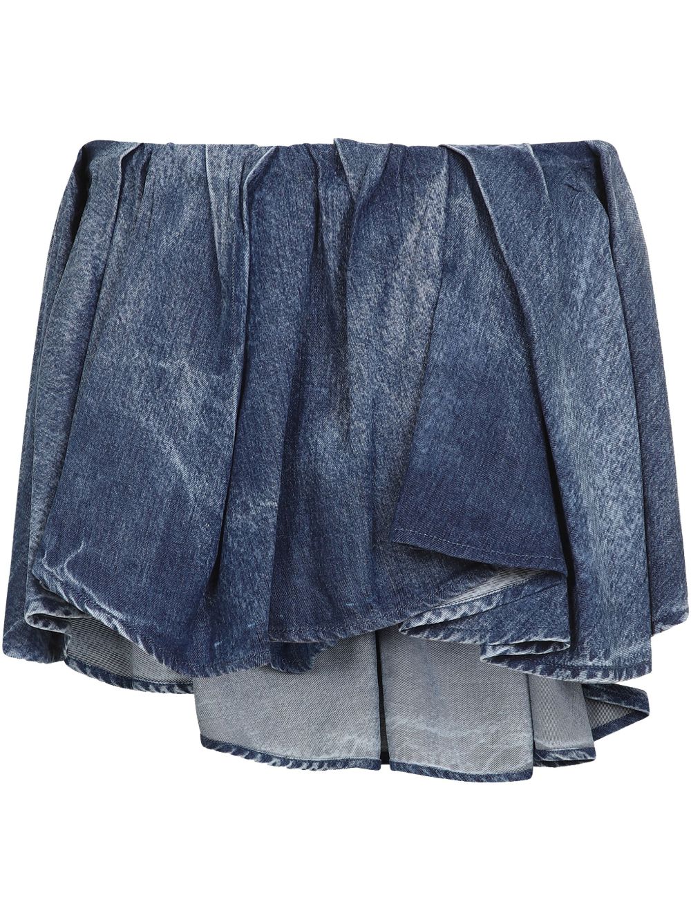 Diesel Women's Asymmetric Mini Skirt In Blue