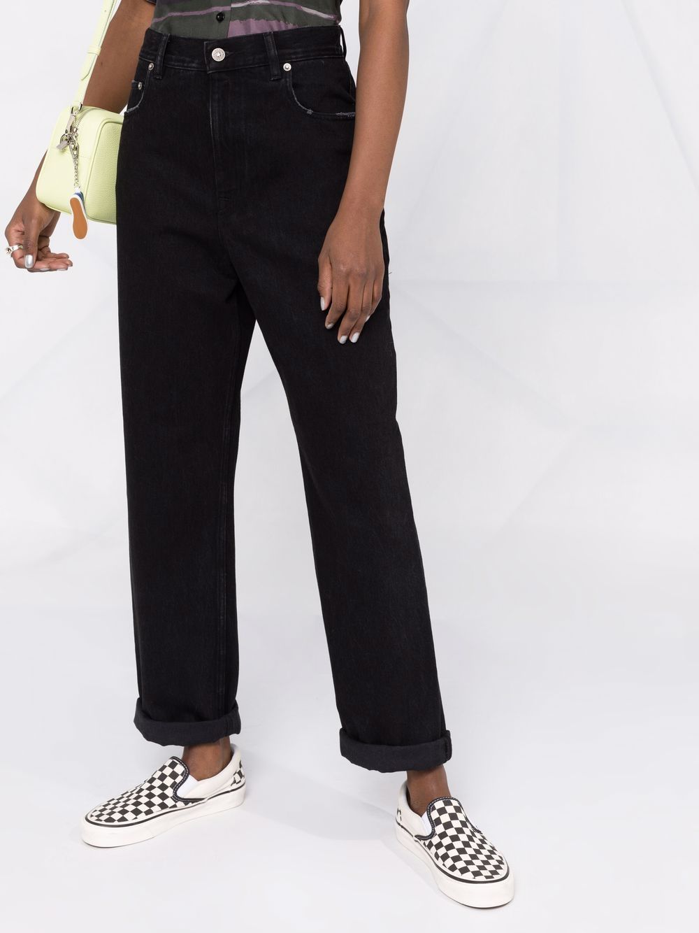 Golden Goose Women's Logo Patch Straight-Leg Trousers